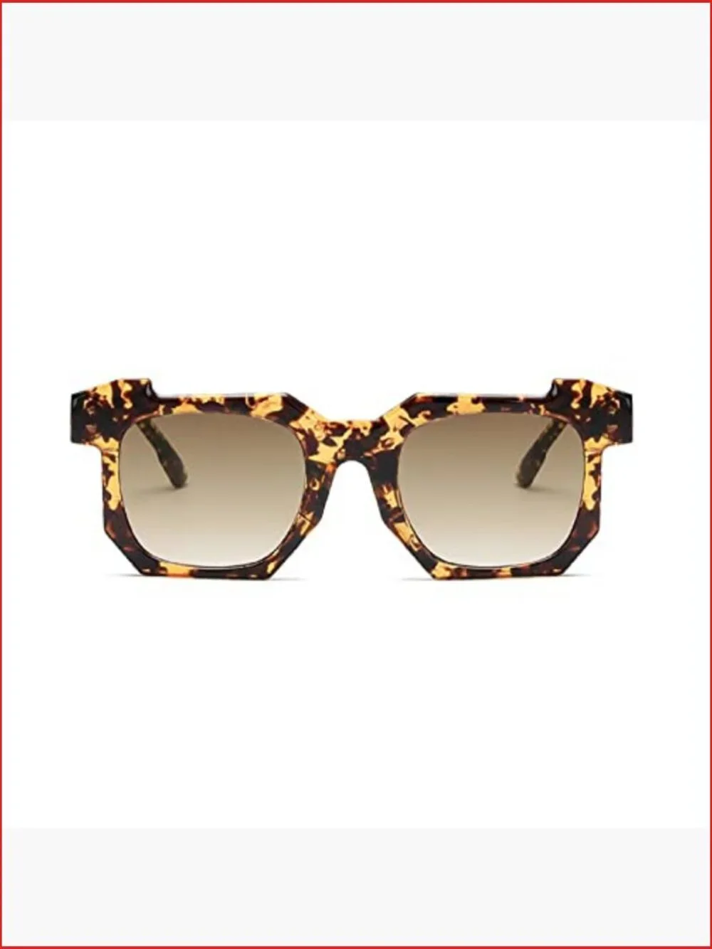 Retro Square Unisex Sunglasses UV400 Protected Medium